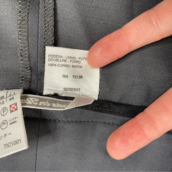 MaxMara Gray Wool Blend Trouser Pants - Picture 6 of 9